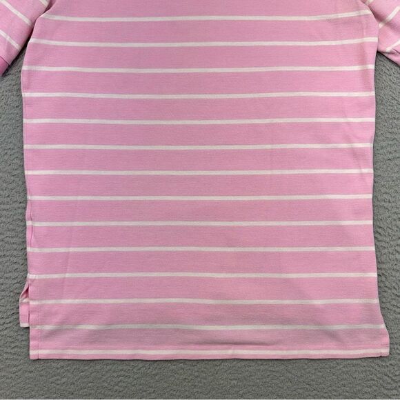 Ralph Lauren Polo Golf Shirt Mens Medium Pink Striped Olde Farm Golf Pima Casual - Picture 10 of 16